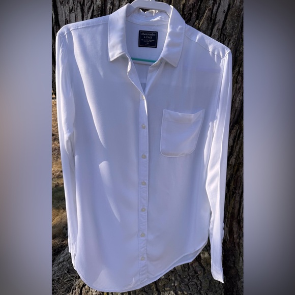 Abercrombie & Fitch White Button Down Shirt Sz XS - Picture 3 of 11